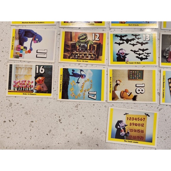 Sesame Street Vintage 1992 Trading Cards 1-21 The Count Counts Oscar Burt Ernie - Picture 3 of 11